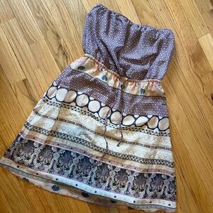 Mudd boho strapless dress